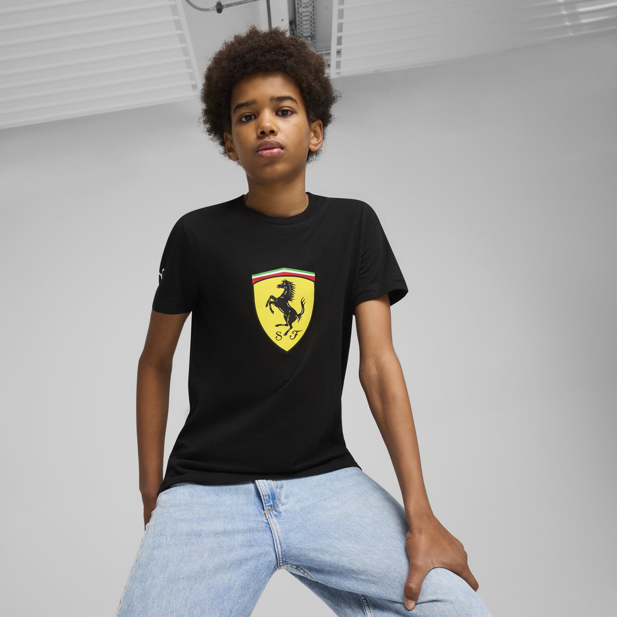 Ferrari Race Colored Big Shield T-shirt