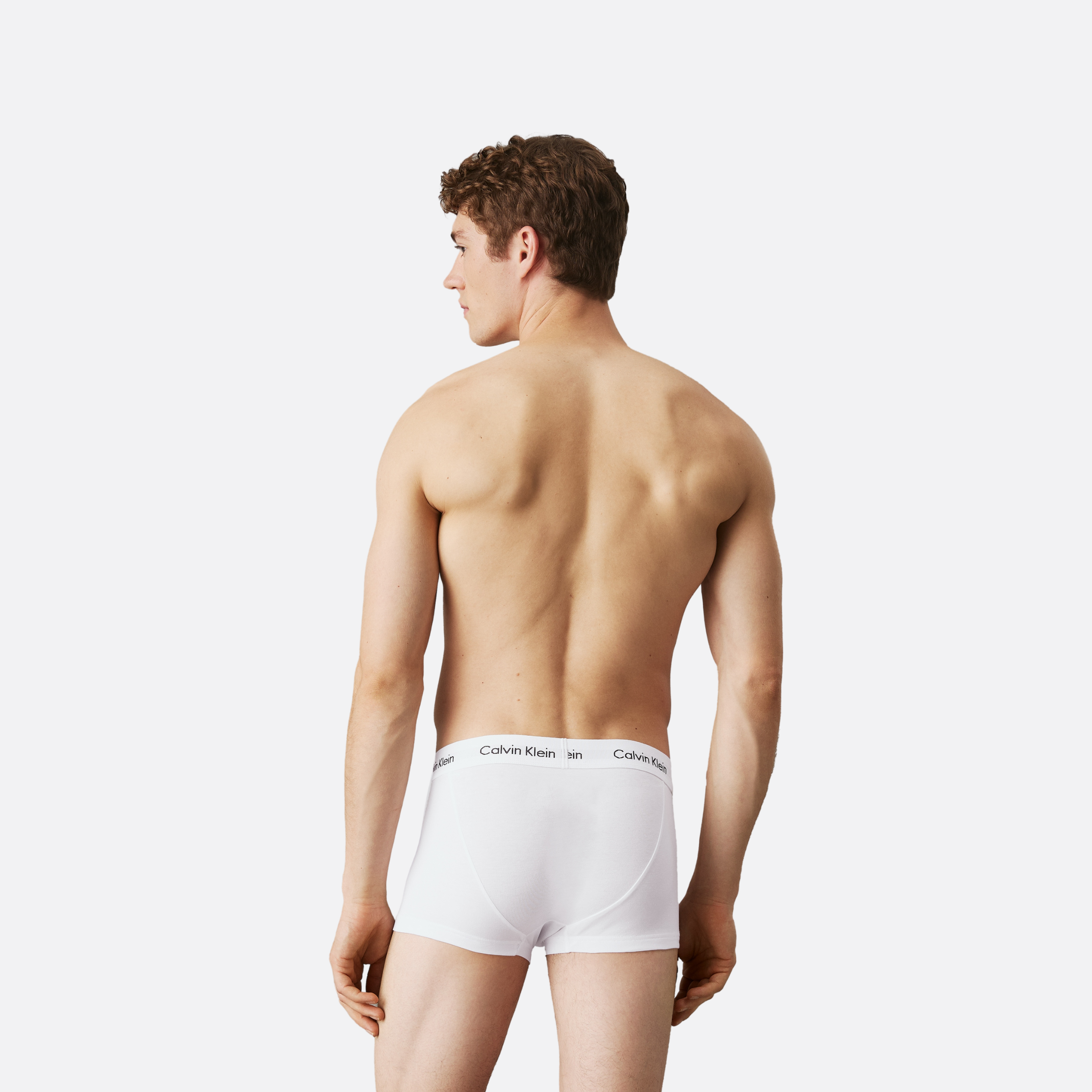 Low Rise Trunk 3Pk Adults Male Boxers White