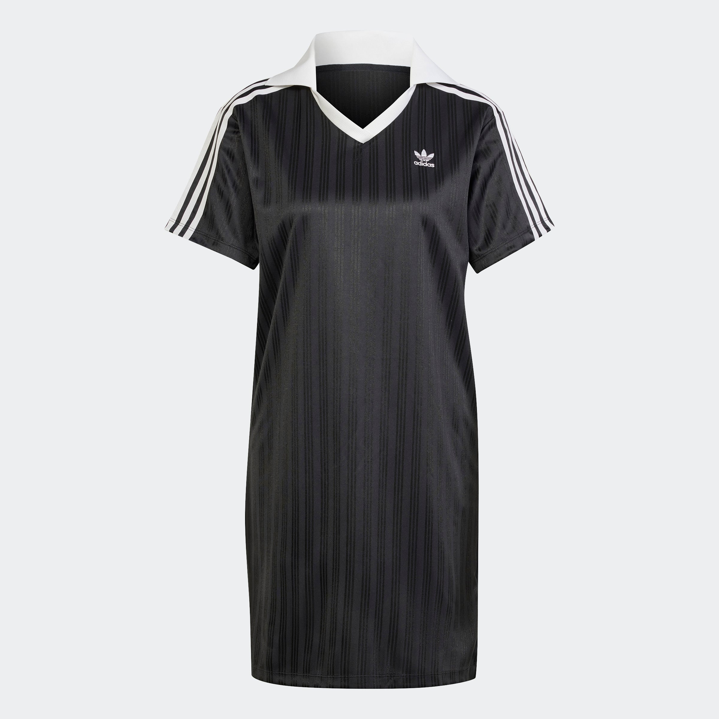 V-Neck Ss Dress Adults  Female Dress Black