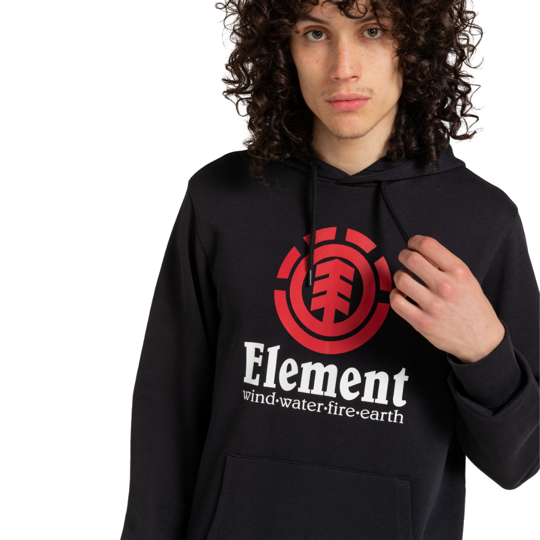 Vertical Hoodies Junior Male Black