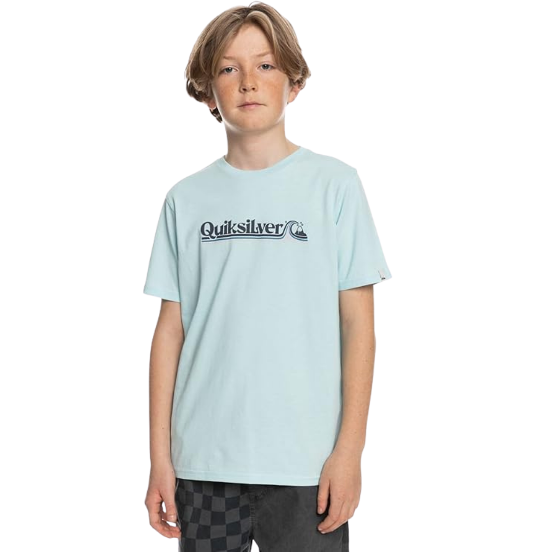 All Lined Up Ss Yth Kids Male Tshirts Blue