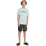 All Lined Up Ss Yth Kids Male Tshirts Blue