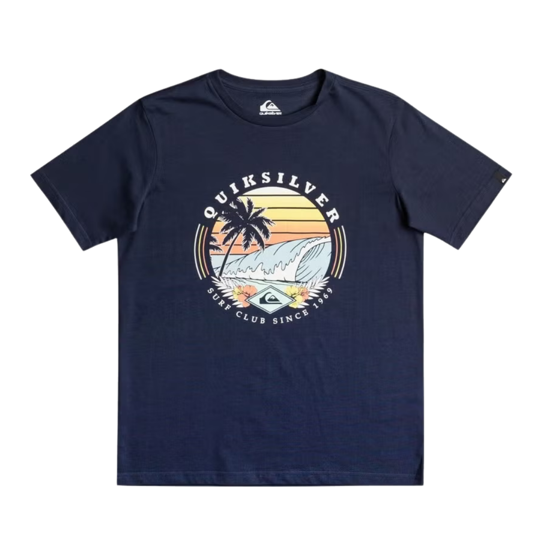 Qs Surf Club Ss Yth Kids Male Tshirts Navy