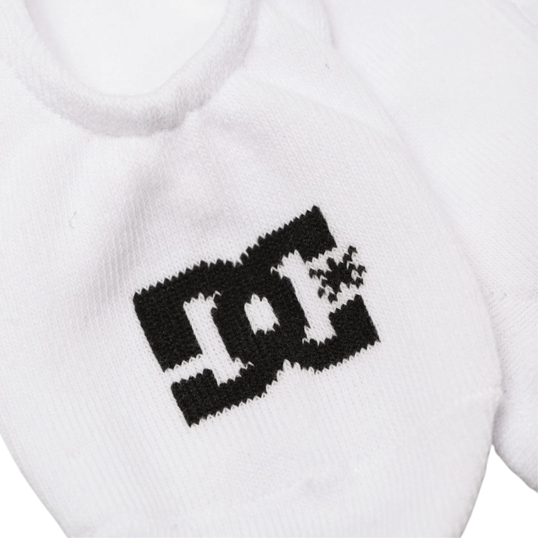 Spp Dc Liner 3Pk Adults Male No Show Socks White