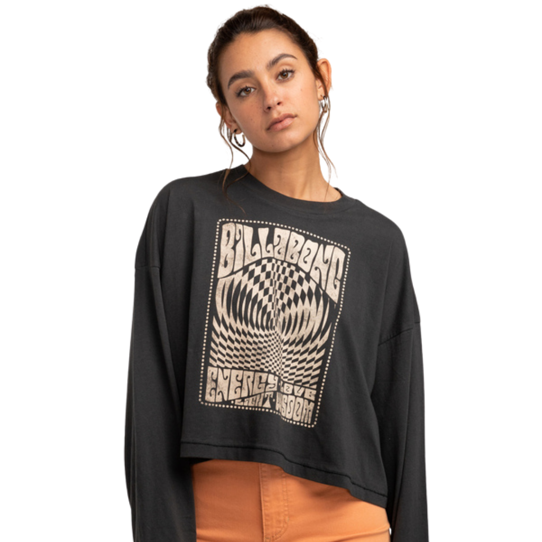 Go With Flow Adults Female Tshirts Dark Grey