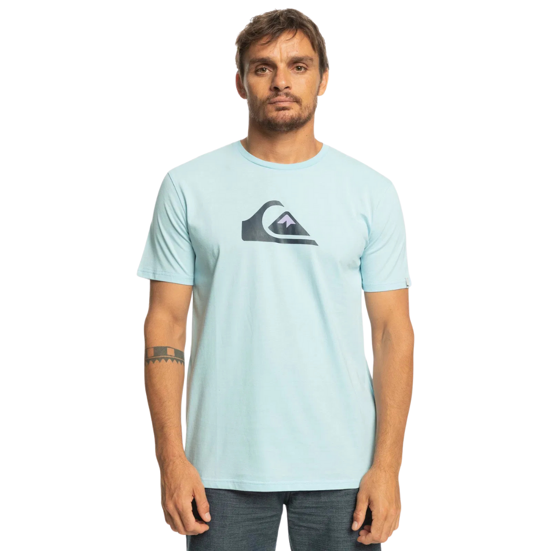 Comp Logo Ss Junior Male Tshirts Blue