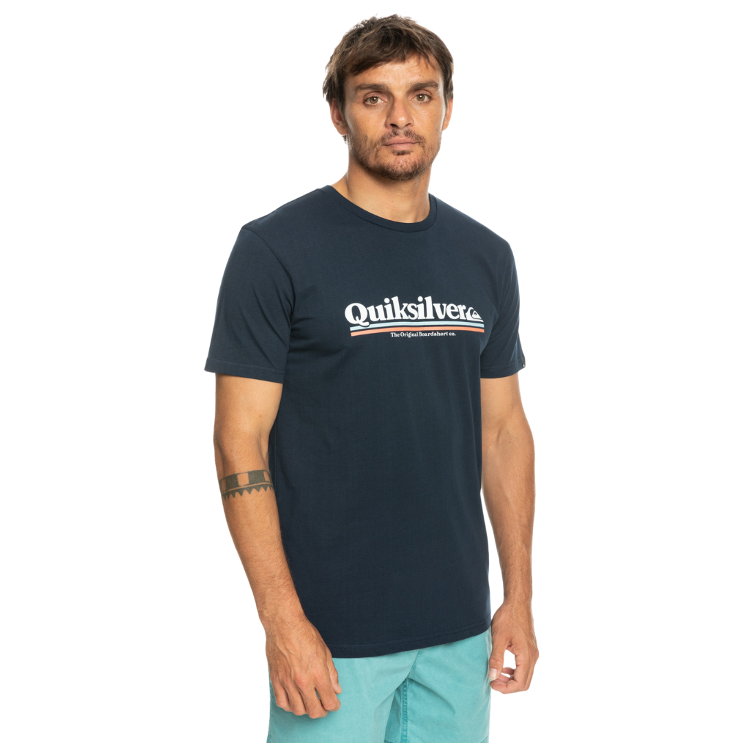 Between The Lines Ss Junior Male Tshirts Navy