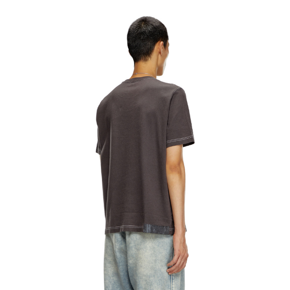 T-Adjust-Q4 Adults Male Tshirts Dark Grey