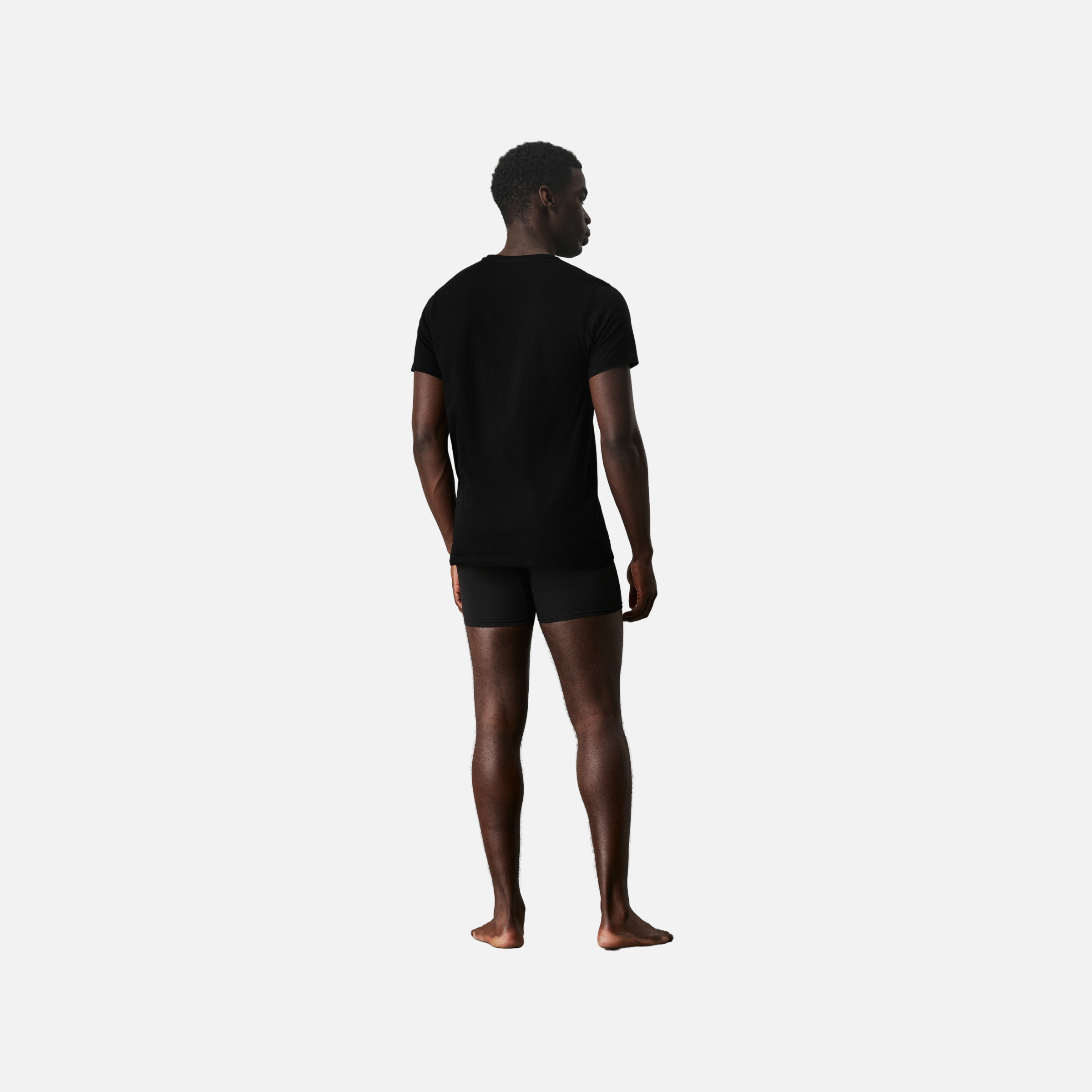 S/S Crew Neck 3Pk Adults Male Tshirts Black