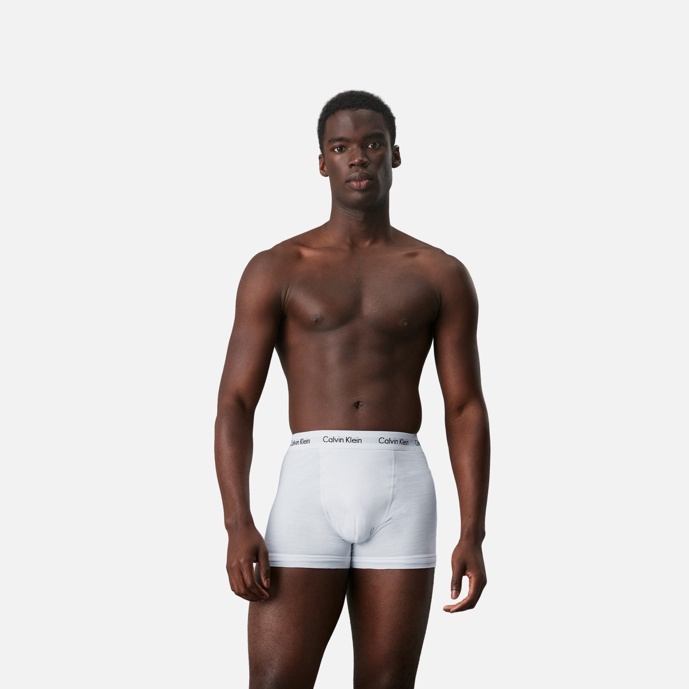 Trunk 3Pk Adults Male Boxers White