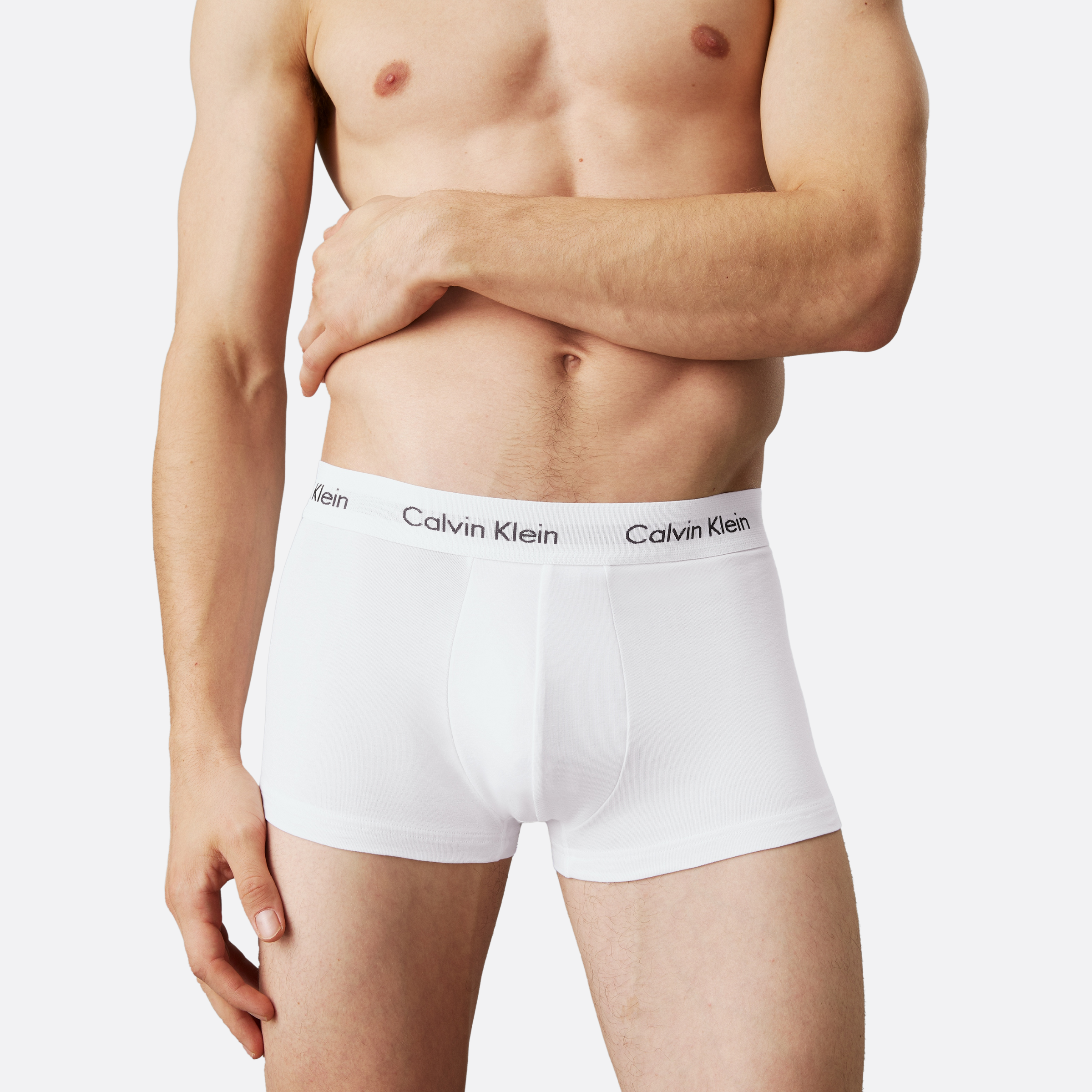 Low Rise Trunk 3Pk Adults Male Boxers White