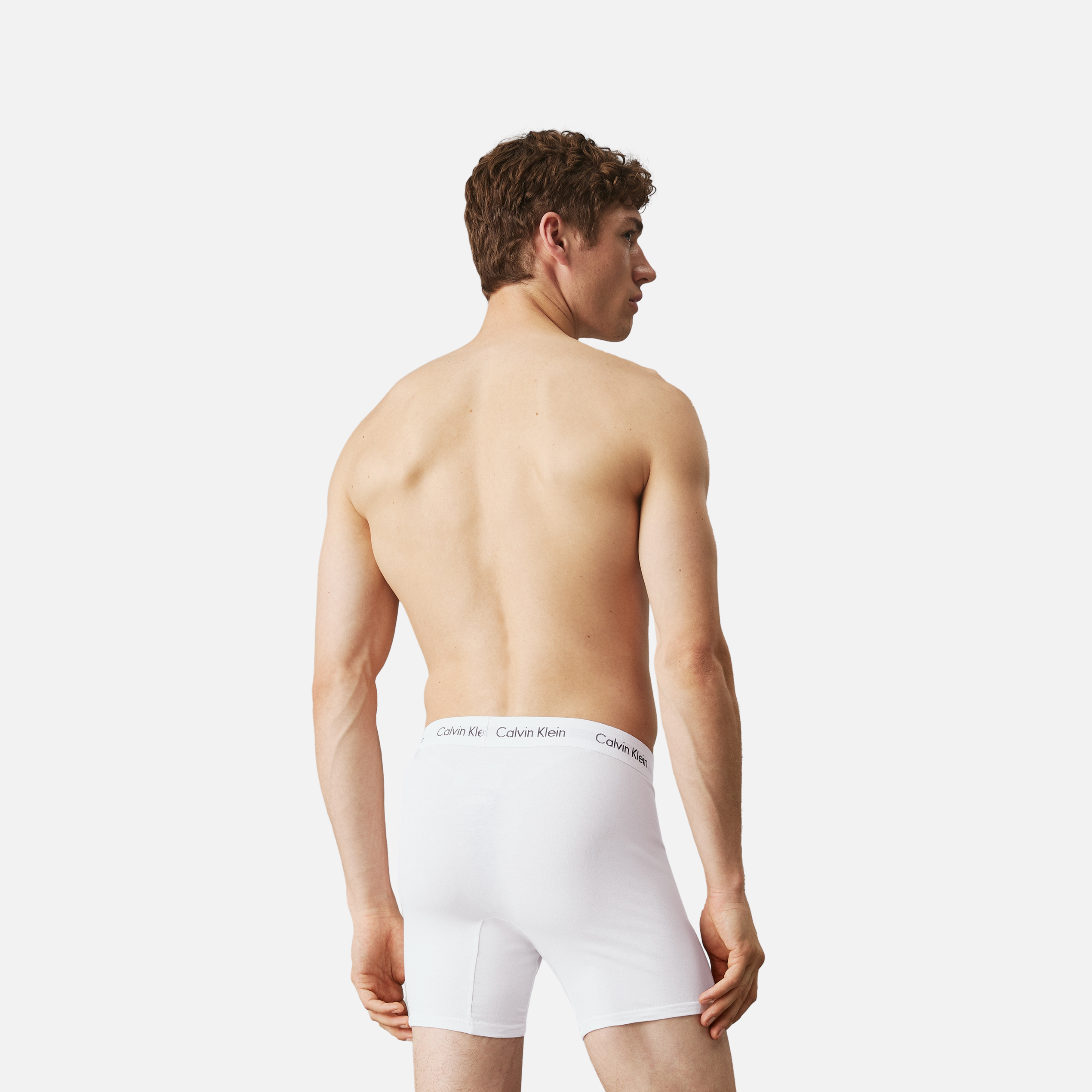 Boxer Brief 3Pk Adults Male Boxers White