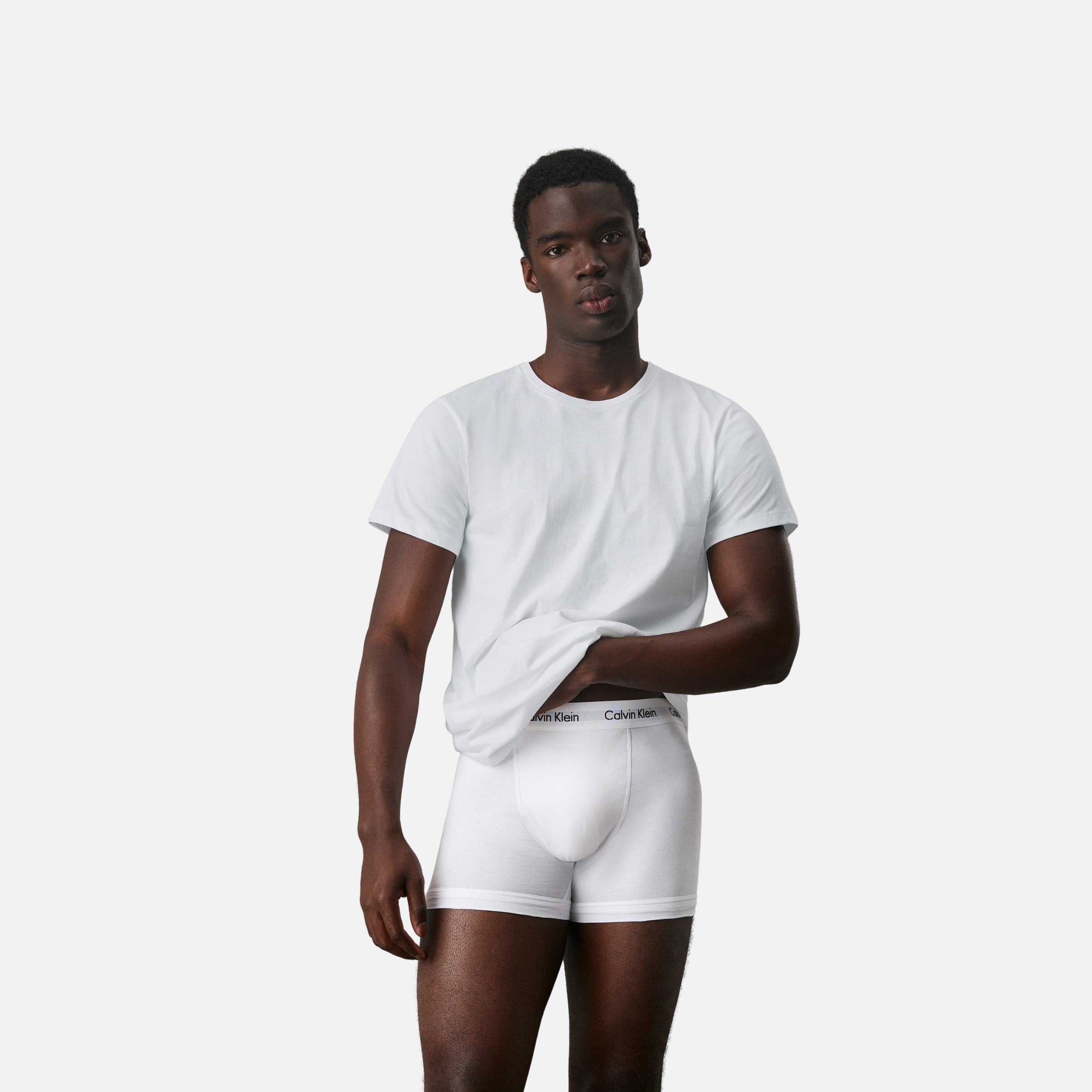 S/S Crew Neck 3Pk Adults Male Tshirts White