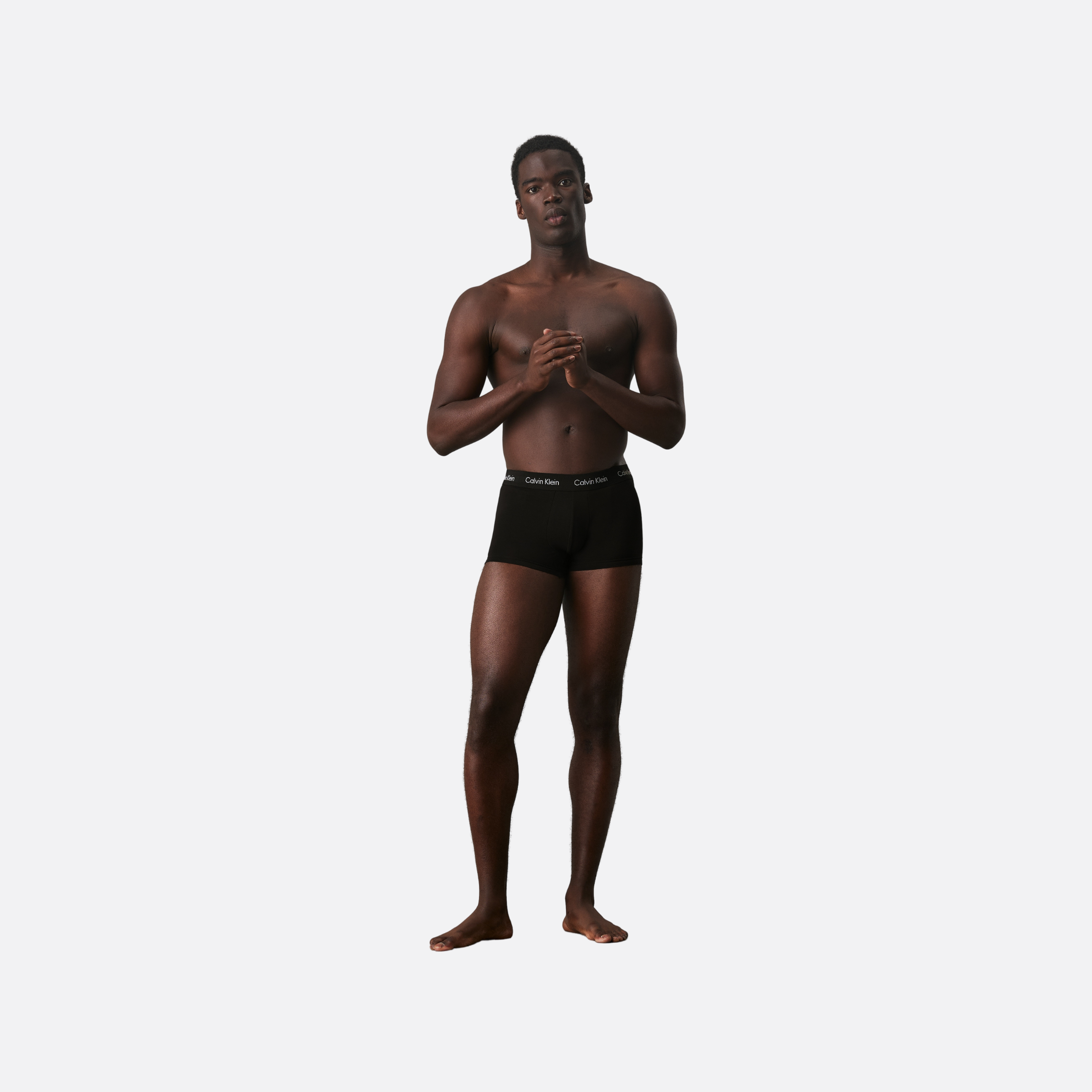 Low Rise Trunk 3Pk Adults Male Boxers Black