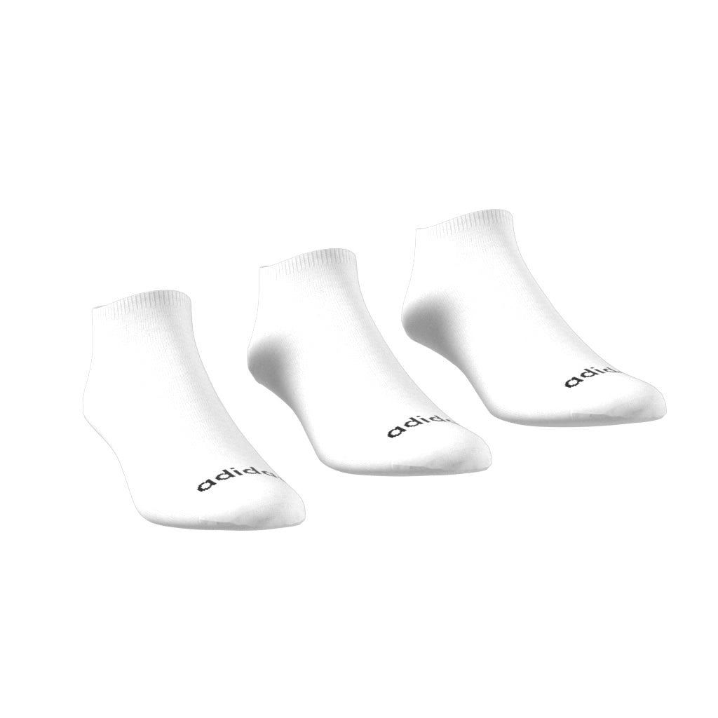 No-Show Socks 3 Pairs Adults Unisex White