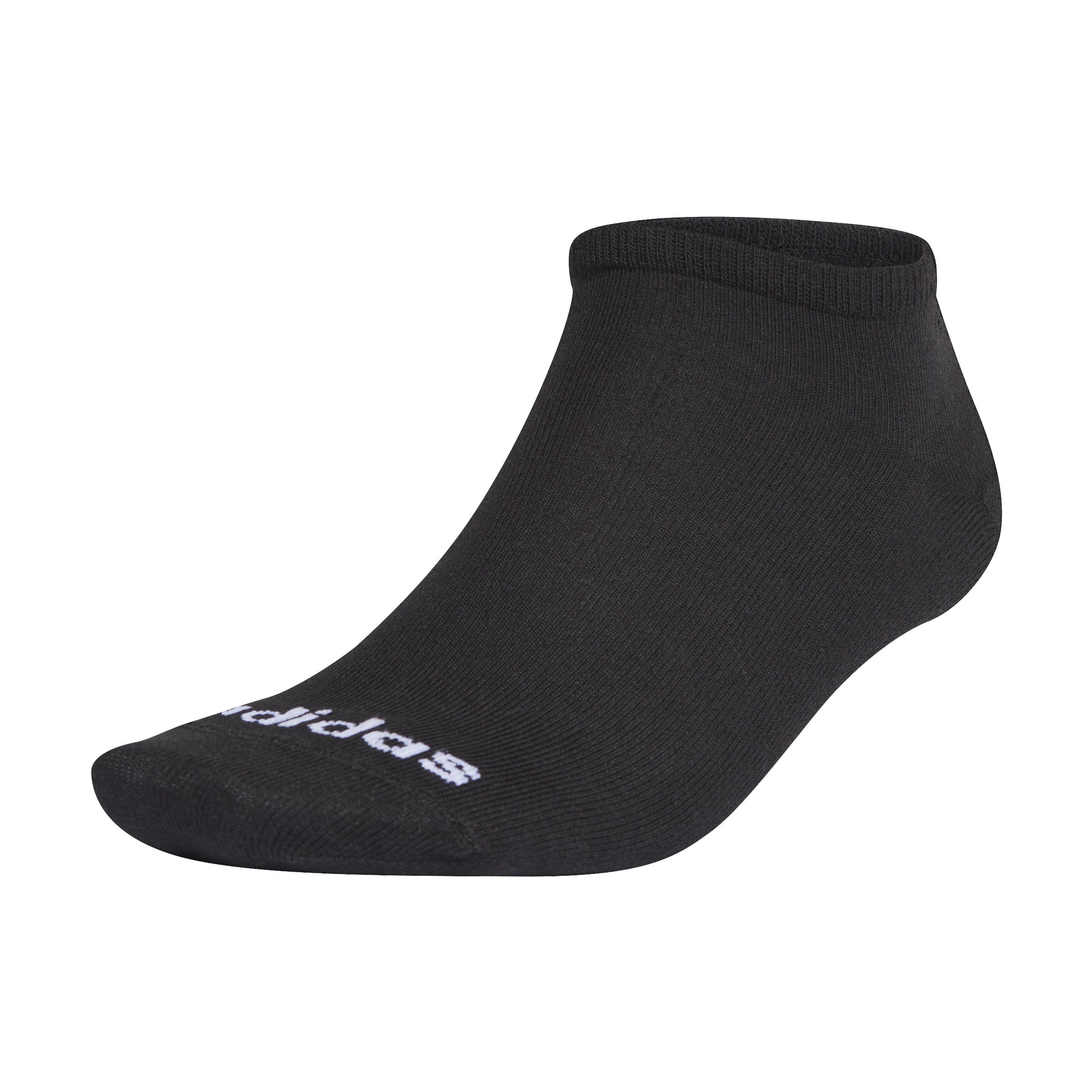 No-Show Socks 3 Pairs Adults Unisex Black