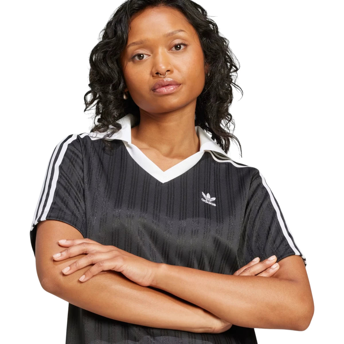 Adidas Adicolor Football Jacquard V-Neck Dress