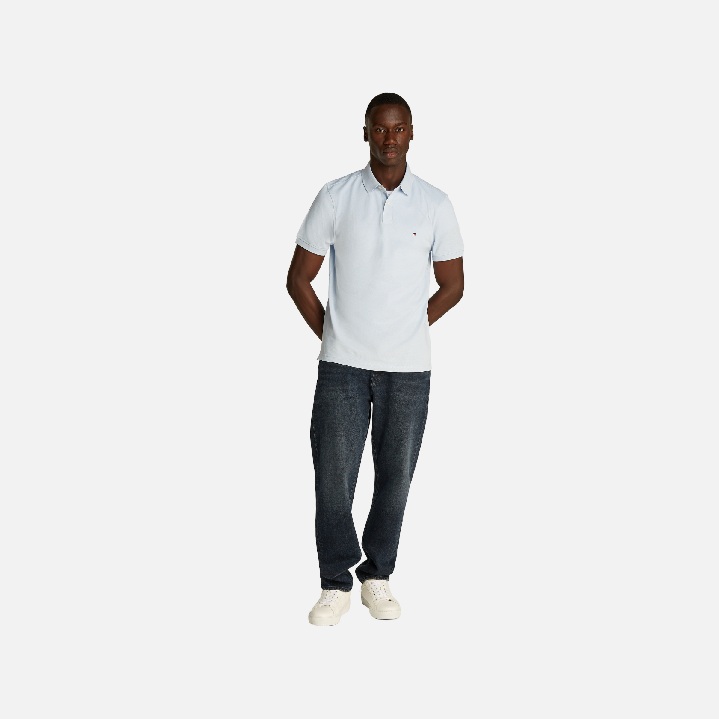 1985 Regular Polo Adults Male Polo Shirt Blue