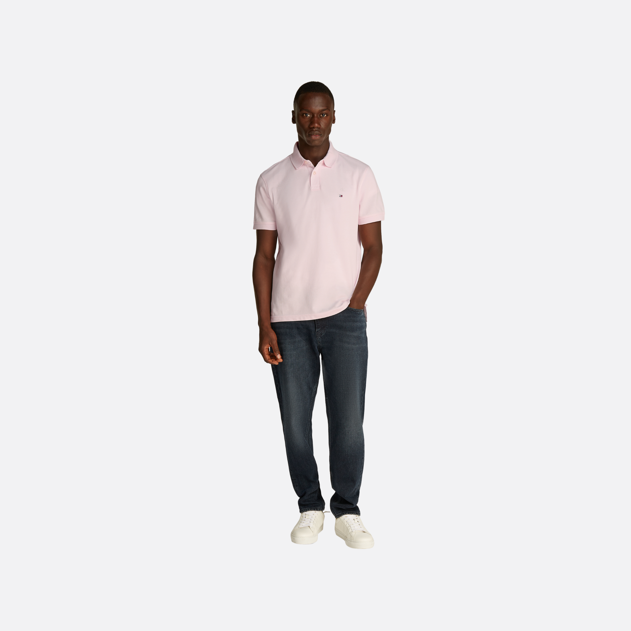 1985 Regular Polo Adults Male Polo Shirt Pink