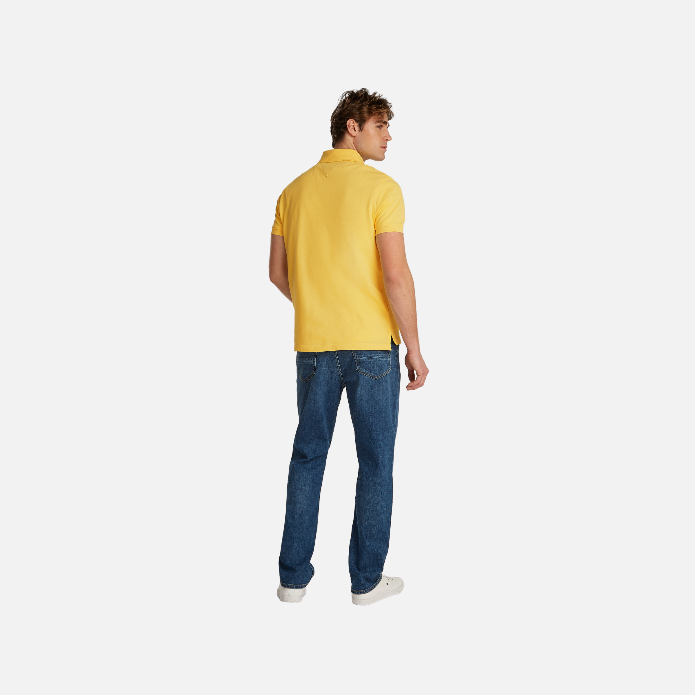 1985 Regular Polo Adults Male Polo Shirt Yellow