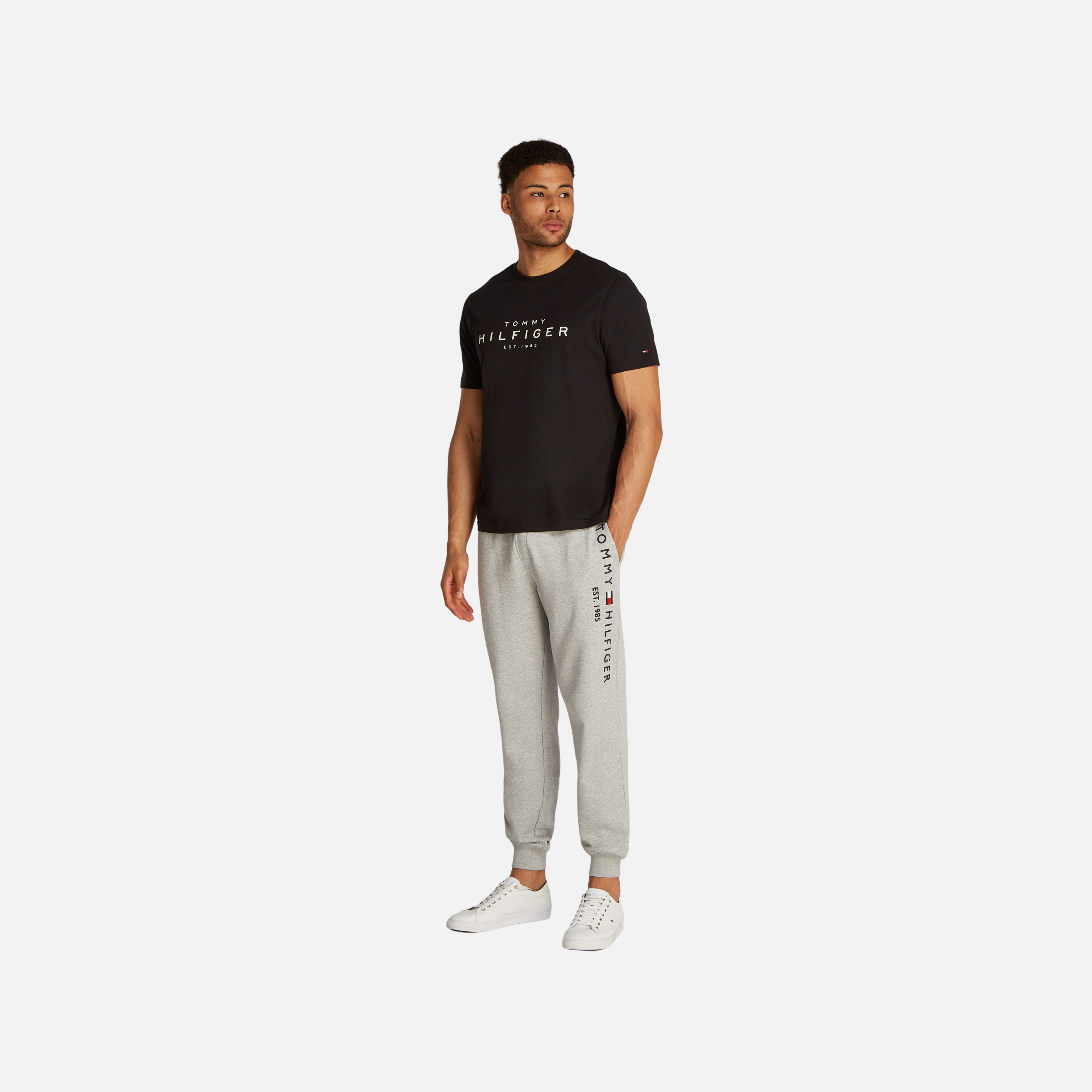 Big Hilfiger Tee Adults Male Tshirts Black