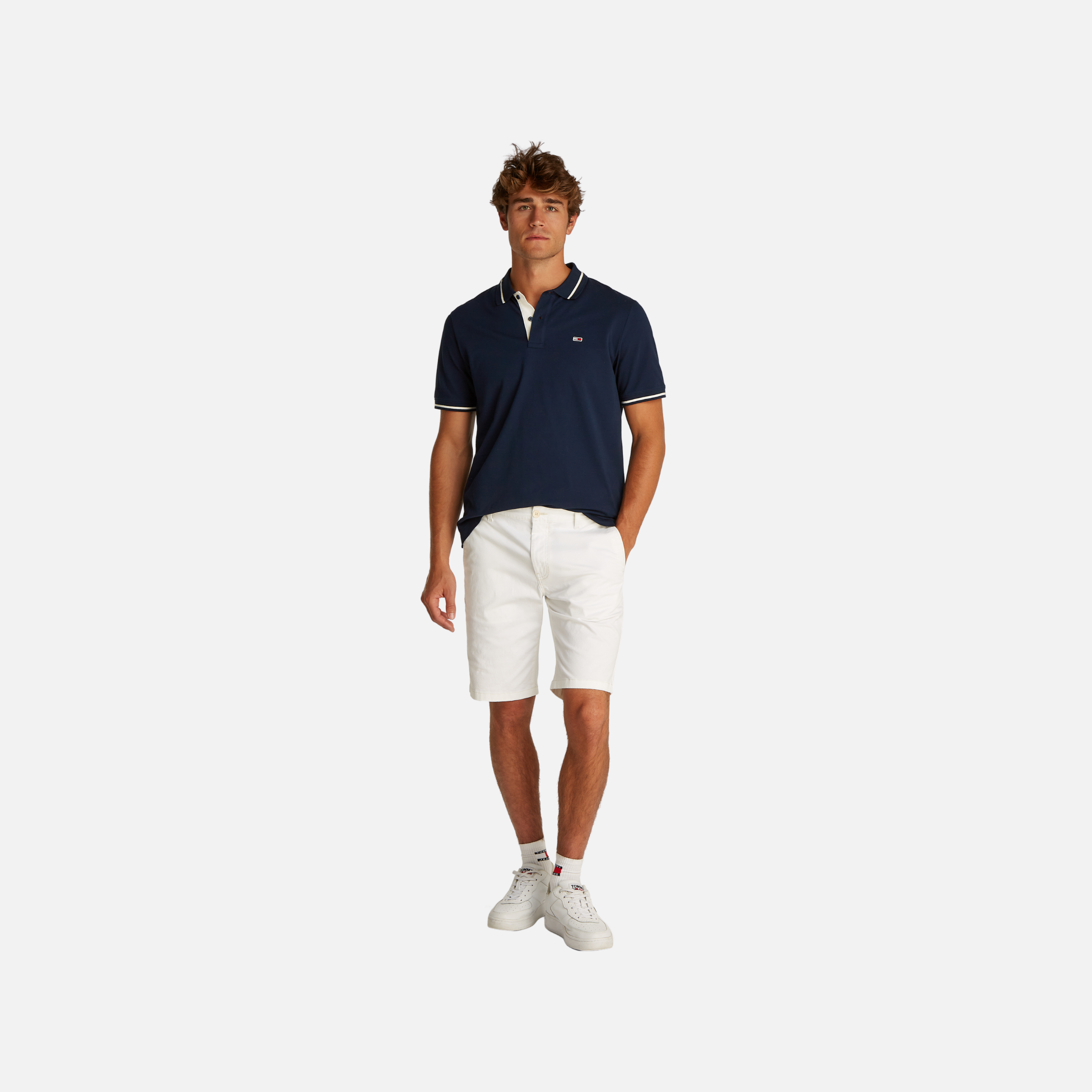 Tjm Reg Tipped Polo Adults Male Polo Shirt Blue