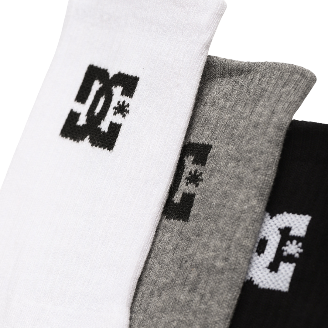 Spp Dc 3Pk Adults Male Crew Socks Multicolor