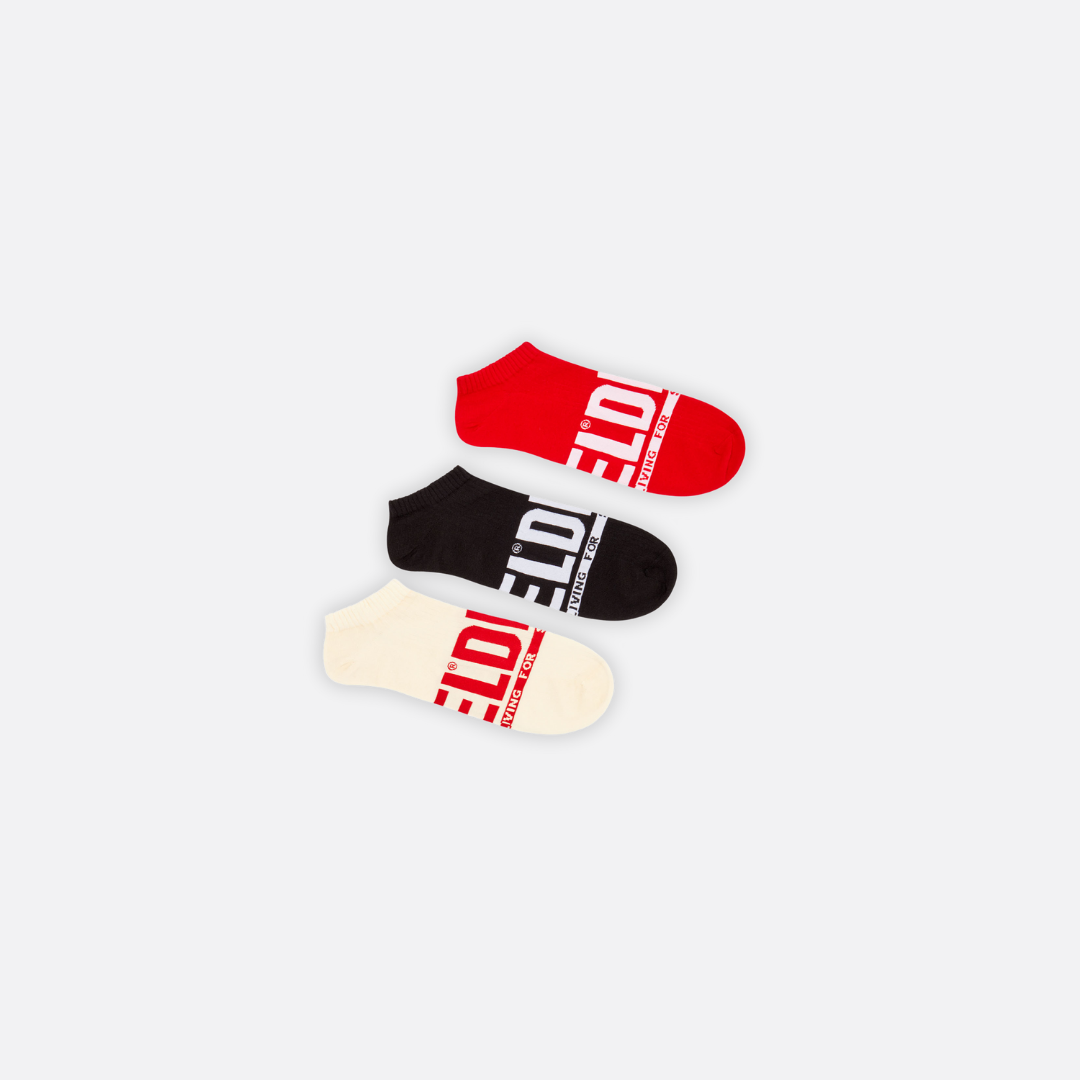 Skm-Gost-Threepack Adults Male Ankle Socks Multi