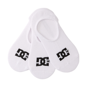 Spp Dc Liner 3Pk Adults Male No Show Socks White