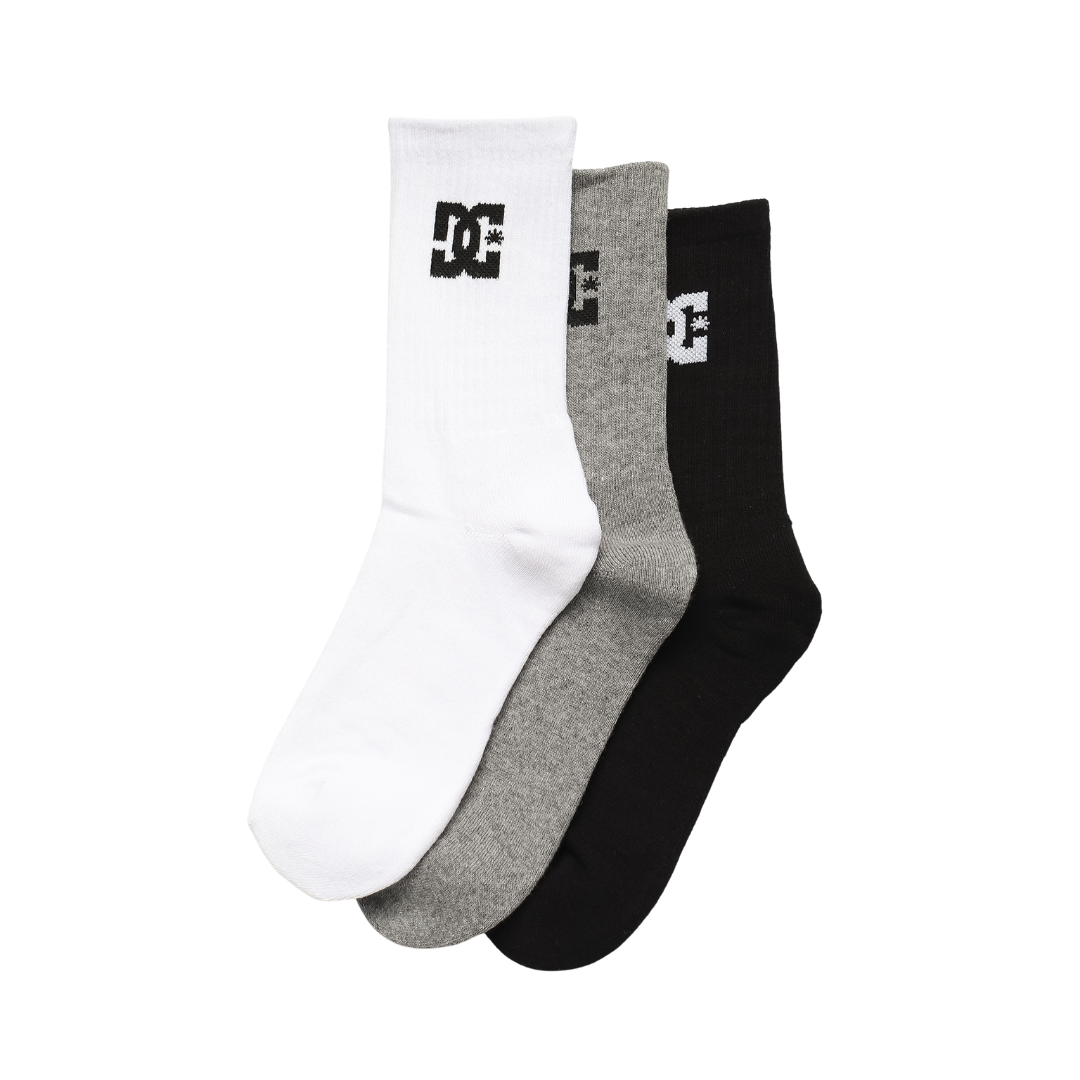 Spp Dc 3Pk Adults Male Crew Socks Multicolor