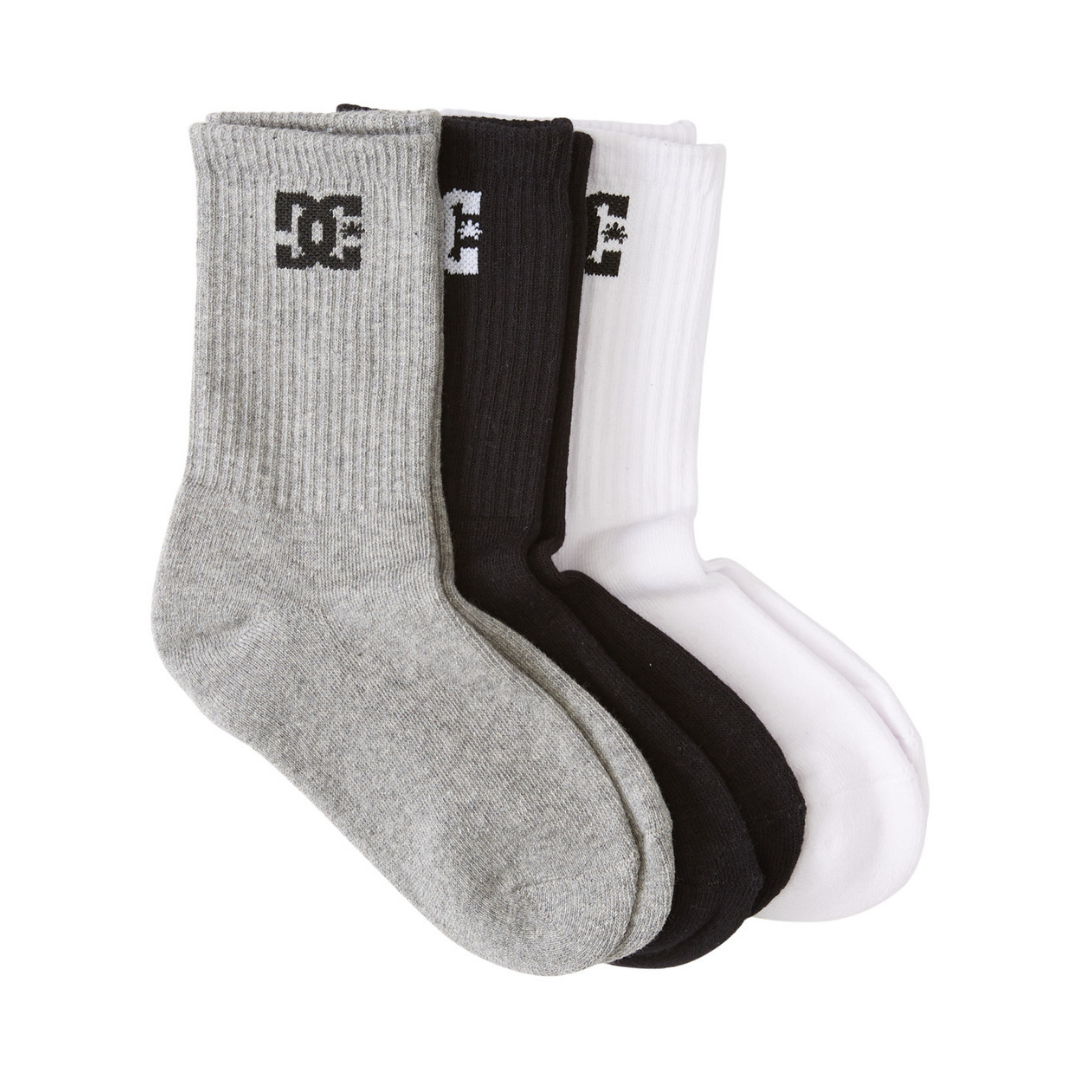 Spp Dc 3Pk Boy Adults Male Crew Socks Multicolor